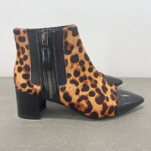 Nine West Leopard Booties Womens Size 5.5